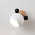 Miniatyrbillede 1 af 5: Væglampe Enkel Tegneserie Model Quarter Butt Sød Smuk Væglampe til Soveværelse Ingen Pære Panda Style