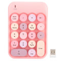 Pikkukuva 1 / 8: AJAZZ langaton numeronäppäimistö Suklaa Keycap peliohjaimen vaihto AK18 2.4GPink