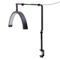 Miniatyrbillede 5 af 8: LED Halvmånelys Vippebordlampe 360 grader Rotation 3 Farve 10 Trin Dæmpbar Vippeforlængelse Skønhed Fyldlys 20W EU-stik 100‑240V