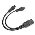 Miniatyrbillede 2 af 8: Splitter strømledning IEC320 C14 han til dobbelt IEC320 C5 hun stik til bærbar computer strømforsyning 100‑250V
