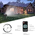 Miniatyrbilde 6 av 8: LED snøfalllys LED projektor snøfallende lys for hage snøfnugg Roterende LED-lys