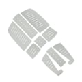Miniatyrbilde 3 av 8: EVA Deck Traction Pad Sklisikker surfebrettmatte Surf Tail Pad-matte for Longboard Paddle Board (grå)