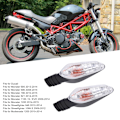 Pikkukuva 8 / 8: Blinkerinдикаторламppupari Ducati Streetfighter 848 1099 Multistrada 1200:lle, läpinäkyvä lins