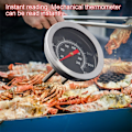 Miniatyrbillede 5 af 5: Rustfrit Stål Grill Kødstegetermometer Urtavle Temperatur Trykmåler Madlavning Madsond Køkkenredskab