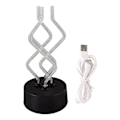Miniatyrbilde 1 av 8: Boblende fargeskiftende LED-bordlampe Dans Rotary Stick-lampe USB Kreativ nattlys Hjemmebar Dekorativ skrivebordslampe