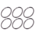 Miniatyrbilde 5 av 8: 20 stk Metallringer 4x32mm Jern Solid Holdbar Multifunksjonell Utsøkt Metall O-ringer Grå