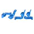 Miniatyrbild 6 av 8: Fram C-säte Styrblock Cup Blocks Bakaxelhållare för Traxxas Slash 2WD 1/10 RC CarBlue