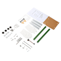 Miniatyrbillede 4 af 8: ITX Computer Open Case Beslag God Varmeafledning Split Hardware Struktur Aluminiumlegering DIY Bar Ram til Hjem Grøn Sølv