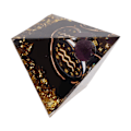 Miniatyrbild 4 av 8: 5 cm Orgonitpyramid för positiv energiläkning Kristallpyramidmeditation Orgonitpyramider Chakra Zodiac Energy Generator Vattumannen