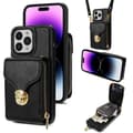Kompatibel med iPhone 16 Pro case with a strap - Black
