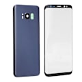 Miniatyrbilde 7 av 8: Mobiltelefon Bakdeksel i Glass + Frontskjerm Glass Linse Erstatningssett for Samsung S8 Lilla