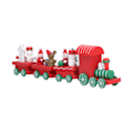 Miniatyrbilde 8 av 8: Juletog leker Sett Miniatyr Farge Tegneserie Juletog Modell for Barn Gutter JenterC