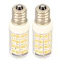 Miniatyrbilde 2 av 8: 2 ST E12 Dimbar LED-lampe PC 52LEDs 5W 100‑130V LED-lysestake for takviftelys Saltlampe Varmt lys