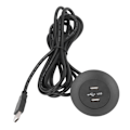 Miniatyrbilde 2 av 8: Sofa USB-laderuttak Flush Mount Installasjon Dobbel USB-laderporter Uttak for hjemmebruk Svart