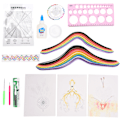 Pikkukuva 4 / 8: Quilling-tarvikkeet, korkea kovuus, DIY-tuotanto, pyörivä paperi, kirkasvärinen paperi-quilling-setti