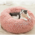 Miniatyrbilde 2 av 3: Plush Donut Dyrebed for Små, Mellomstore og Store Hunder & Katter - 50CM, Rød