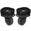 Miniatyrbillede 4 af 8: Et par A65 sorte rejsekufferthjul Mute Wheel Universal Bagageudskiftning Udendørsmateriale L