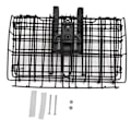 Miniatyrbillede 1 af 8: Stærk Sort Jern Cykelkurv Foldbar Foran Kurv Foldbar Bag Hængende Trådpose Cykeltilbehør Sort Tyk Stærk 1300g