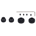 Miniatyrbilde 5 av 8: 3,175 mm RC Pinjonggirsett for Tamiya TT01 TT02 TB02 TA05 RC Bil Universal 18T 19T 23T 24T Stål RC Motor Gir