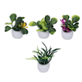 Miniatyrbillede 2 af 8: 4 stk Dukkehustræer Miniatyr Kunstig Blomst Tiny Bonsai til 1:12 Dukkehustræde Dekoration