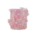 Miniatyrbillede 1 af 8: Tyl Rulle Farverig Gradient Blomst Sløjfe Knude Mesh Stof Rulle DIY Materiale Webbing Rød