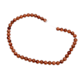 Miniatyrbillede 4 af 8: 8 mm/0,3 tommer guld sandsten perler streng glatte runde stenperler til DIY smykker