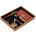 Miniatyrbillede 2 af 8: Dip Kalligrafi Pen Sæt Fjer Blæk Sæk Fyldepen Gaveæske Kit med Lak Segl Værktøj SP139033 Navy