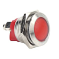 Miniatyrbillede 2 af 8: 0,6 tommer LED-indikator Lyssignal Lys Flamskyttet base IP66 Vandafvisende Universal (rød)