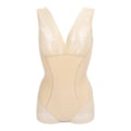 Miniatyrbild 1 av 8: Slimming Body Shapewear Postpartum Rumplyftande Magkontroll Midjeträning Bodysuit (hudfärg)XL