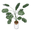 Pikkukuva 1 / 8: 1:12 Miniatyyridokkitalon kasvit Elävä banaanipuun simulaatio Bonsai-kasvikoriste L