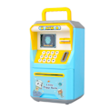 Miniatyrbillede 1 af 8: Mini Bank ATM Maskine Simulering Ansigtsgenkendelse ATM Maskine Penge Opbevaring Bank Pedagogiske Legetøj Blå