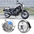 Miniatyrbild 5 av 8: Modifierad Retro Rund Motorcykel Framstrålkastare Passar för CB400/900