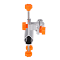 Miniatyrbilde 7 av 8: Slitesterkt fiskespø i aluminiumlegering Stangholder Stolklemm Festesett Fiskeutstyr (oransje)