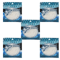 Miniatyrbild 7 av 8: 5-pack Mjukt Simulerat Maskbete med Flera Svansar, Fisketillbehör för Utomhusfiske, Vit