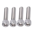 Pikkukuva 7 / 8: 4 kpl kuusiokolopyöränpultit A2 ruostumaton teräs 1,25 mm Kiinnitysruuvit hienolla kierteenjakoa M10x45