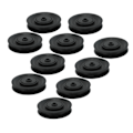 Pikkukuva 3 / 8: 90 mm universaali laakerirulla Hiljainen ja vakaa DIY-nyloniköysirulla kuntosalilaitteille, autotallin nosto-oven nosturille, 10 kpl