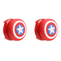 Miniatyrbillede 1 af 8: 1 Par Thumb Stick Grips Rocker Caps Plastik Joystick Dækbeskyttelse til PS4/PS5 Gamepad Type C