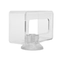 Miniatyrbillede 7 af 8: Foderring til fisk Anti-flydende Transparent Akryl Fiskfoder Ring Akvarium til fisk (S 6x10x4cm)