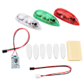 Miniatyrbillede 6 af 8: 3 stk/sæt Drone Flash LED trådløst lys til RC Fix Wing Flyvemaskine Helikopter