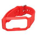 Miniatyrbild 4 av 8: Klockband med fodral 20 mm vattentät mjuk silikon Justerbar storlek Lättvikt för OPPO Free Red + Red Shell
