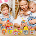 Miniatyrbillede 4 af 7: 18 stk Farverige Påske-Squishy Æg Langsomt Stigende Stressaflastning Superblød Squishy Påskeæg Påskekurv Fyldning Festfavoritter