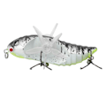 Miniatyrbilde 2 av 8: Hardt Fiskeagn Bionic Cicada Form Fiskebete med Roterende Propeller Trippelkrok 7.5cmY238-6