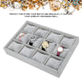 Miniatyrbild 7 av 8: 12 rutnät Watch Storage Box Armband Fall Organizer Smycken Display Container med kudde