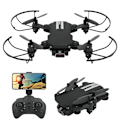 Pikkukuva 2 / 8: Mini-taittava drone HD-kameralla Ammattimainen WIFI RC Drone QuadcopterMusta 480P