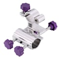 Miniatyrbillede 6 af 8: Slidstærkt fiskespind i aluminiumlegering Stangholder Stol Clamp Bracket Tackletilbehør (lilla)