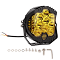 Miniatyrbillede 3 af 8: 5 tommer LED Offroad Lys IP67 Vandtæt 90W 5000LM Universal Spotlight til SUV ATV UTV Båd Gul
