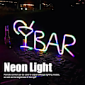 Miniatyrbilde 8 av 8: BAR Bokstaver Formet LED Neonlys Skilt Lys for Fest Bar Hjeminnredning Flerfarget