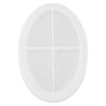 Miniatyrbilde 7 av 8: Epoksy Resin Støping Fruktbrett Form Silikon Dekorativt Brett Plate DIY Form Tilbehør Oval Fiskeskala Brettform