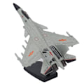 Miniatyrbild 5 av 8: Fighter Aircraft Model Pull Back med Display Stativ Ljud Ljuslegering Flygplansmodell för pojke Barn Grå Vit