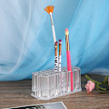 Miniatyrbild 4 av 8: 26 hål Transparent kosmetisk borste Förvaringshållare Ögonbryn Penna Organizer Display Stand Support